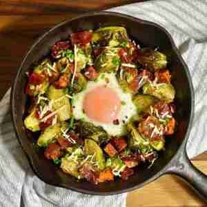 Brussel Sprouts Breakfast Skillet