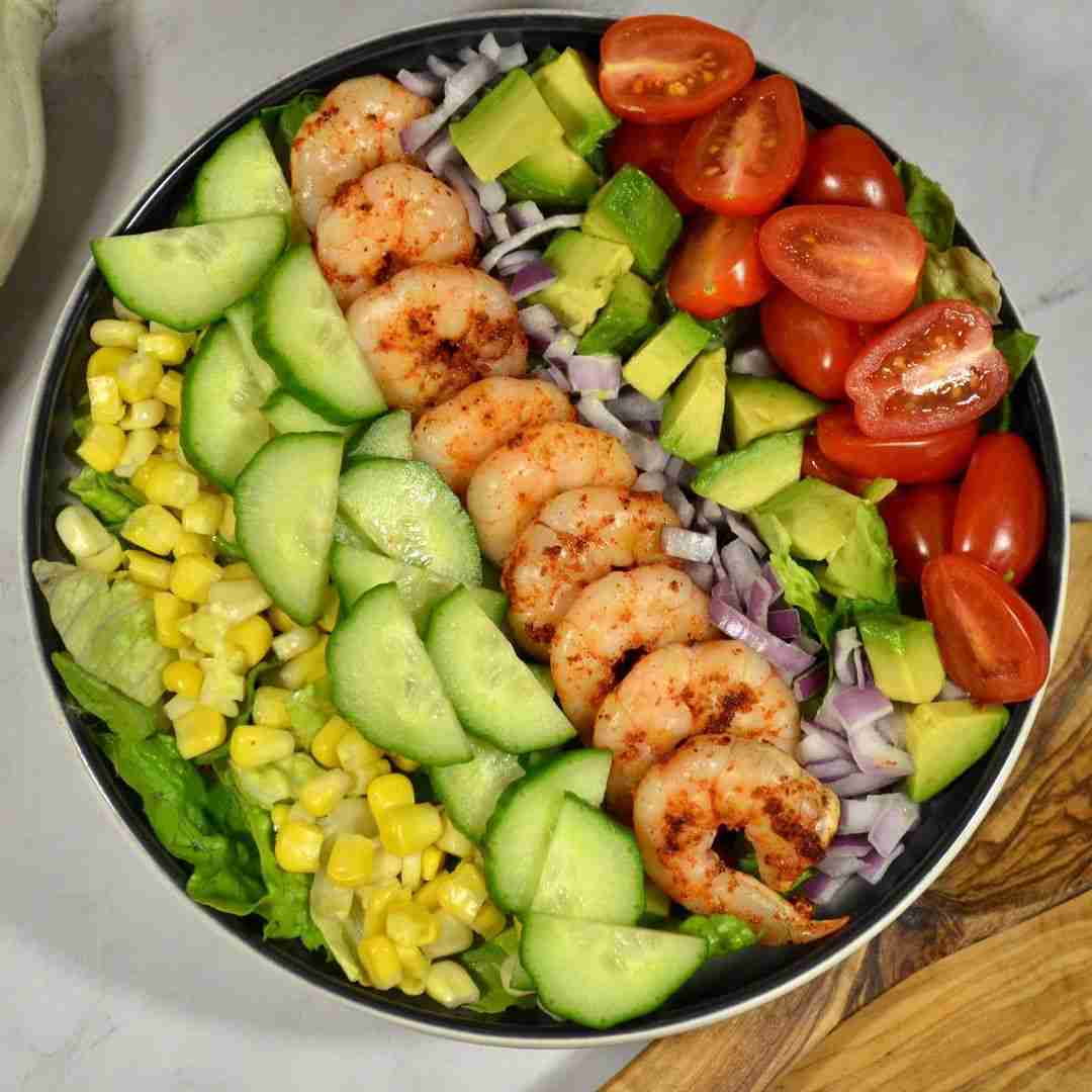 Veggie Packed Prawn Salad Recipe
